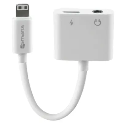 4SMARTS LIGHTNING SPLITTER ADAPTER NA LIGHTNING + 3,5 MM AUX