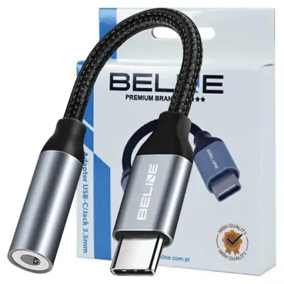 BELINE ADAPTER USB-C NA JACK 3.5MM ZA SLUŠALKE END VISOKA KAKOVOST