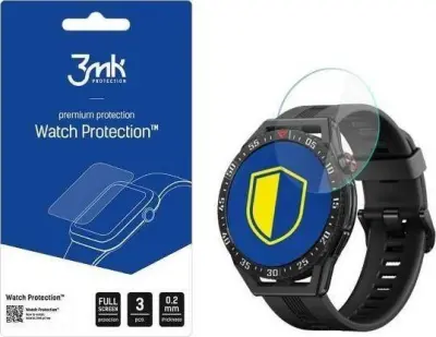 3MK FLEXIBLEGLASS ZA HUAWEI WATCH GT 3 SE 46MM KALJENO STEKLO S 3D ZAŠČITO
