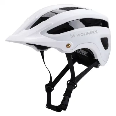 WOZINSKY MTB ČELADA Z ODSTRANLJIVIM VIZIRJEM, LAHKA, D 55-57 CM ZA VOŽNJO PO