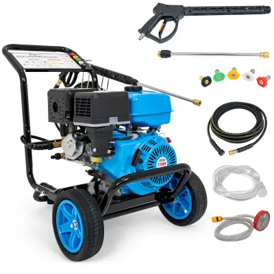 Bencinski visokotlačni čistilnik Hexwelt HW-MS-200B – 200 bar, 12,6 l/min, 13 KM