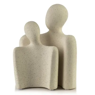 dekorativne figurice smola Mondex Manon 10x17cm 16x20cm bež 2kos