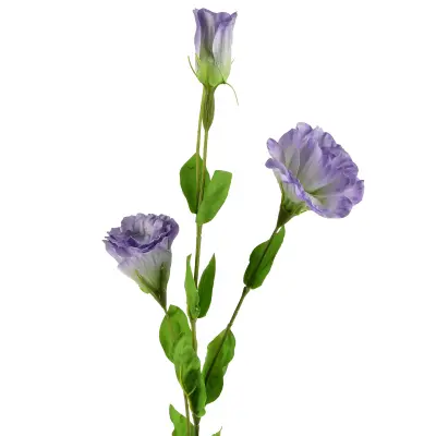 Umetni cvet gumirana plastika Viridis Eustoma 70cm zelena 1kos
