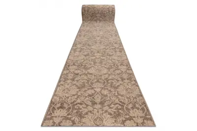 Volnena tekač DJOBIE 4545/600 Ornament bež / rjava 85 85x100 cm