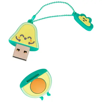Wondee, Ključ USB 3.2 z zmogljivostjo 32 GB Rapid Keyring z zaščito, Rumena