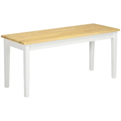 HOMCOM klop borovina 102D x 36Š x 45V cm naravno+belo
