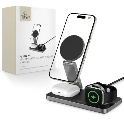 TECH-PROTECT QI15W-A47 MAGNETNI POLNILEC ZA MAGSAFE IPHONE 12 13 14 15