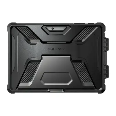 Supcase, Etui za Microsoft Surface Go 2, 3, 4 in 10.1 odporno na udarce stojalo, Črna