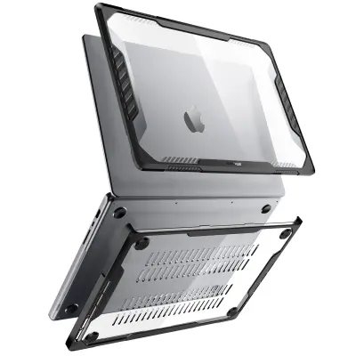 Supcase, Ovitek za MacBook Pro 14\" 2023, 2022 in 2021, Prozorno črna