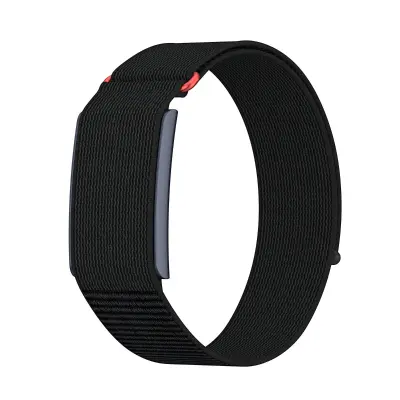 Zračen najlonski zanko trak za Amazfit in Helio, 28cm x 2.5cm Black