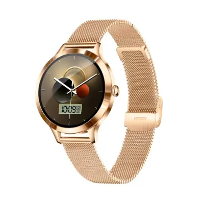 Pametna ura združljiva z Da Fit — 1.04 inch AMOLED, IP68, Bluetooth klici PinkGold