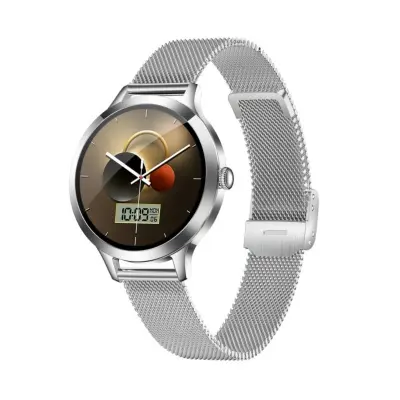 Pametna ura združljiva z Da Fit — 1.04 inch AMOLED, IP68, Bluetooth klici Silver