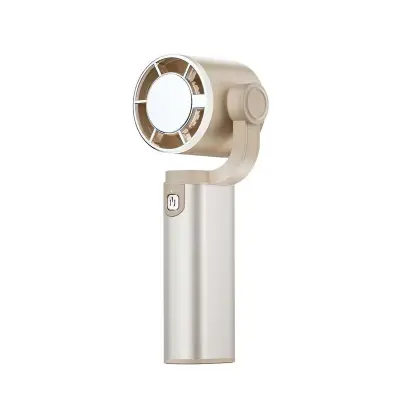 Ročni turbo gimbal ventilator z močnim pretokom, 180° nihanje in USB Khaki