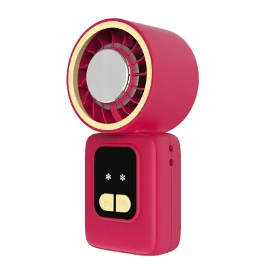 Mini ročni hladilni ventilator F36A s Peltierjem in zaslonom Rose red