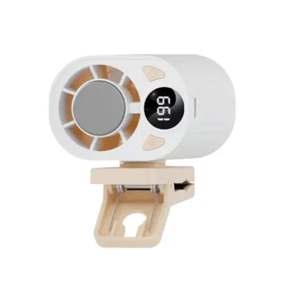 Prenosni pripet ventilator za pas z 199-stopenjskim vetrom in hlajenjem White