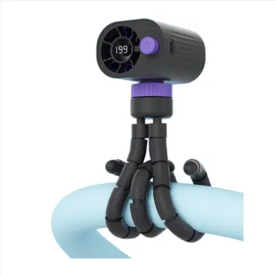 Octopus Fan USB ventilator, tih, 199-stopenjski, 360° nastavljiv DarkGrey