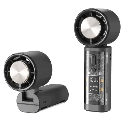 Vratni ventilator s termoelektričnim 3s hlajenjem in 100-LED zaslonom Black