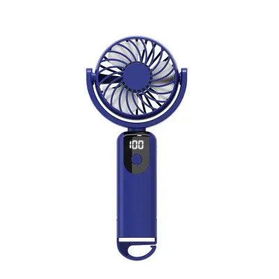 Tihi mini viseči ventilator D20 z baterijo 1200mAh, 6-stopenjski Blue