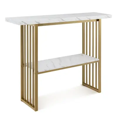Dvonivojna stranska miza Konzola 120 x 29,5 x 92,5 cm