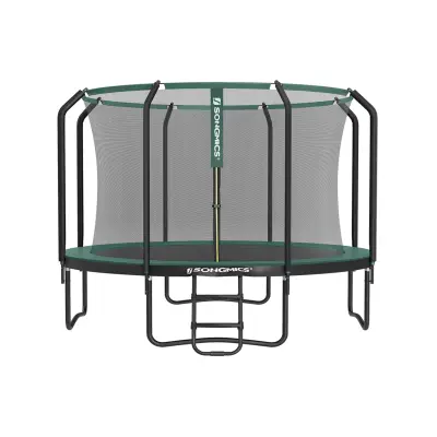 Okrogla trampolin 366x270 cm Črna
