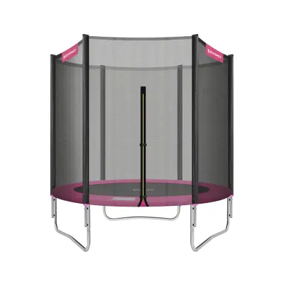 Trampolin okrogel 244 cm črno modra