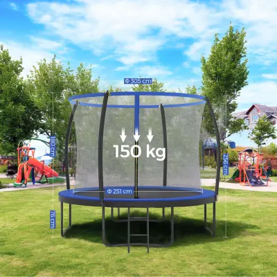 Trampolin premera 366 cm Črno Modra