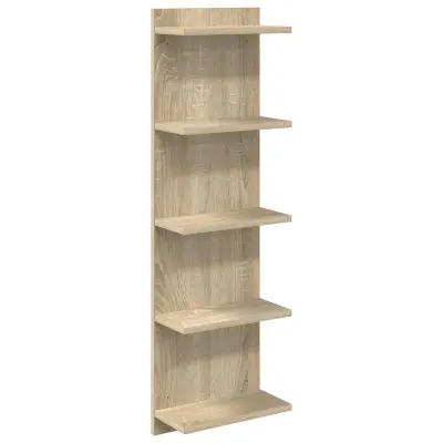 vidaXL Stenska polica Sonoma hrast 30 x 15 x 100 cm Inženirski les