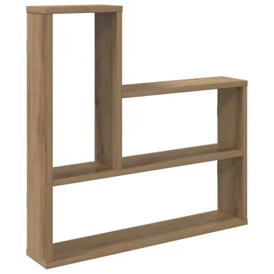 vidaXL Stenska polica Artisan hrast 60 x 11 x 60 cm Inženirski les