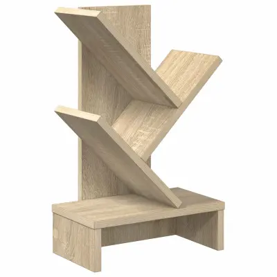 vidaXL Polica za knjige drevesa 3-nadstropna 30 x 18 x 48 cm