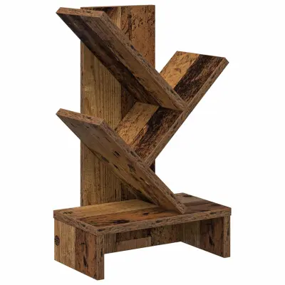 vidaXL Polica za knjige drevesa 3-nadstropna 30 x 18 x 48 cm Star les