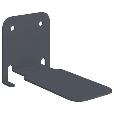 vidaXL Ležeča polica s polico 4 pcs Antracit 6 x 10,8 x 6,6 cm