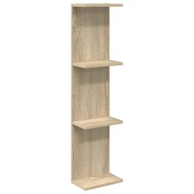 vidaXL Stenska polica Sonoma hrast 22 x 15 x 100 cm Inženirski les