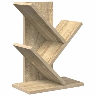 vidaXL Polica za knjige drevesa 3-nadstropna 30 x 18 x 40 cm
