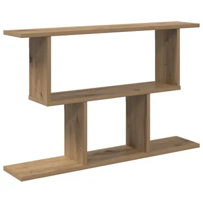 vidaXL Stenska polica Artisan hrast 80 x 15 x 50,5 cm Inženirski les