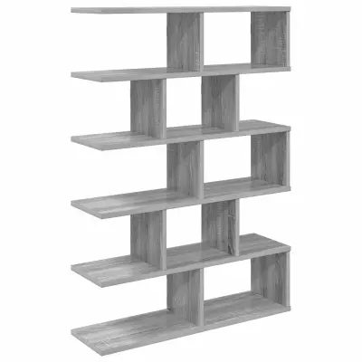 vidaXL Stenska polica Siva Sonoma 70 x 20 x 100 cm Inženirski les