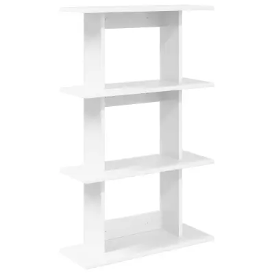 vidaXL Stenska polica Montaža za steno Bela 56 x 20 x 90 cm