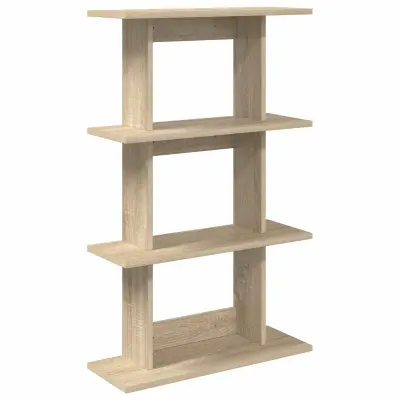vidaXL Stenska polica Montaža za steno Sonoma hrast 56 x 20 x 90 cm