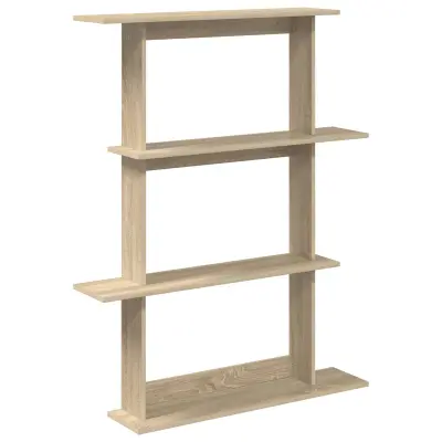 vidaXL Stenska polica Sonoma hrast 100 x 20 x 126 cm Inženirski les