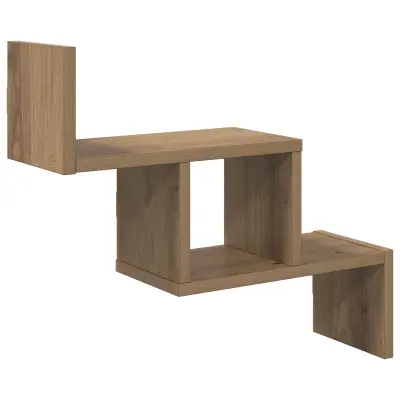 vidaXL Stenska polica Artisan hrast 48 x 15 x 42 cm Inženirski les