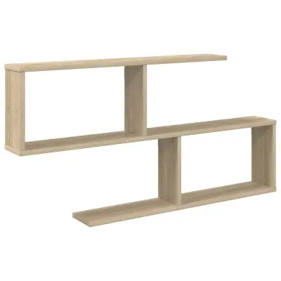 vidaXL Stenska polica Sonoma hrast 100 x 12 x 50,5 cm Inženirski les
