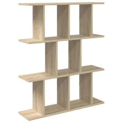 vidaXL Stenska polica Sonoma hrast 102 x 20 x 96 cm Inženirski les