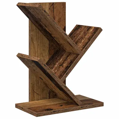 vidaXL Polica za knjige drevesa 3-nadstropna 30 x 18 x 40 cm Star les