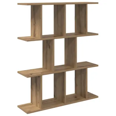 vidaXL Stenska polica Artisan hrast 80 x 20 x 96 cm Inženirski les