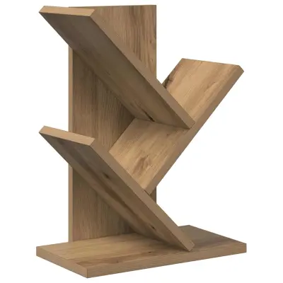 vidaXL Polica za knjige drevesa 3-nadstropna 30 x 18 x 40 cm