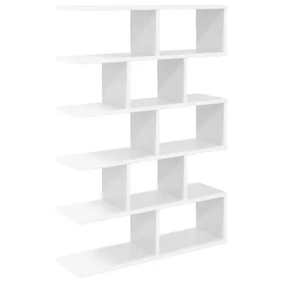 vidaXL Stenska polica Bela 70 x 20 x 100 cm Inženirski les