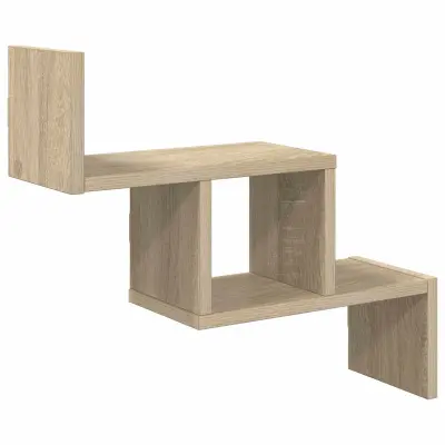 vidaXL Stenska polica Sonoma hrast 48 x 15 x 42 cm Inženirski les