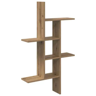 vidaXL Stenska polica Artisan hrast 61 x 15 x 102 cm Inženirski les