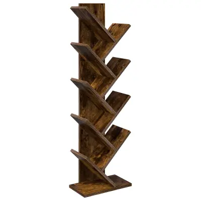 vidaXL Polica za knjige v obliki drevesa 6-nadstropna 30 x 18 x 100 cm