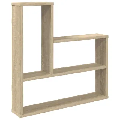 vidaXL Stenska polica Sonoma hrast 60 x 11 x 60 cm Inženirski les