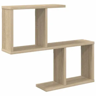 vidaXL Stenska polica Sonoma hrast 60 x 12 x 50,5 cm Inženirski les